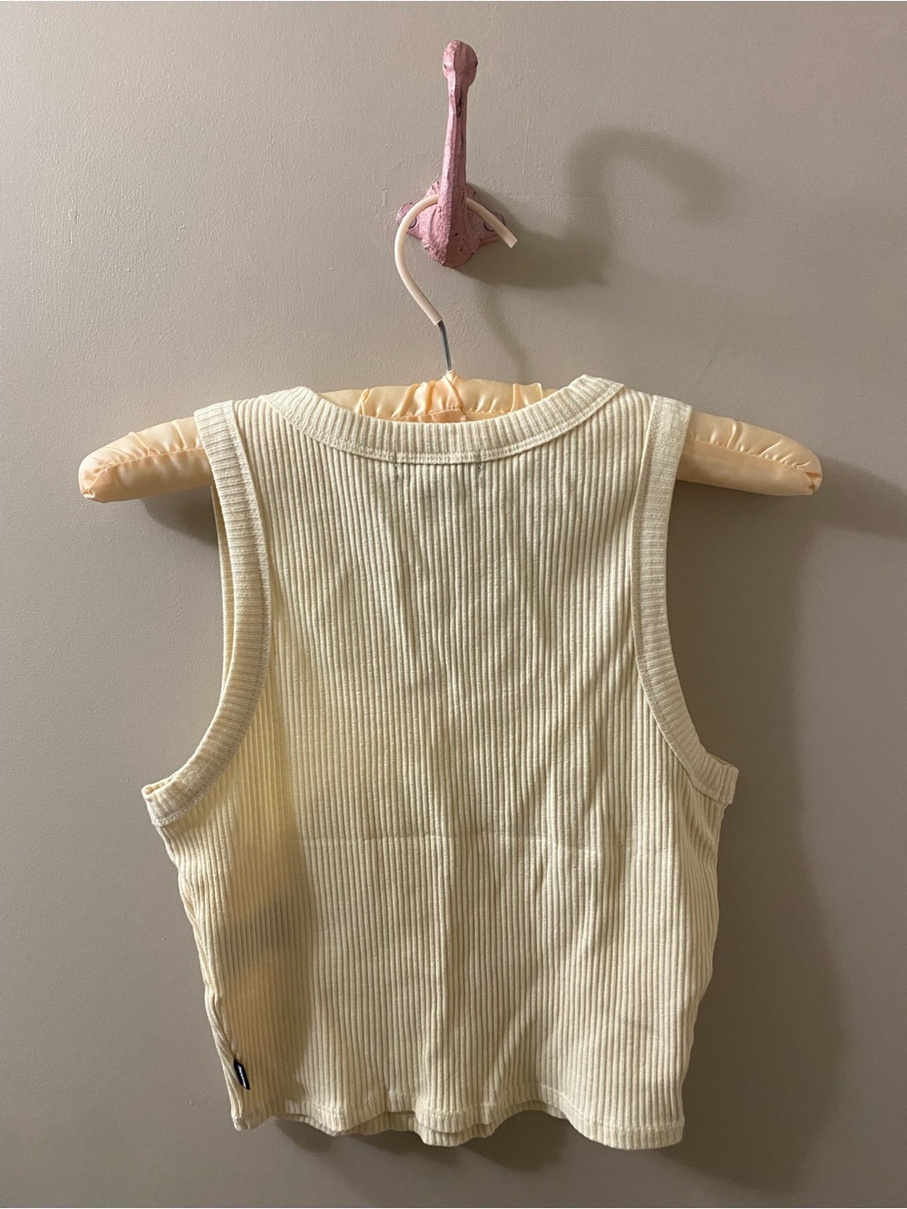 Billabong Cream Ribbed Tank Top - Picture 4 of 4